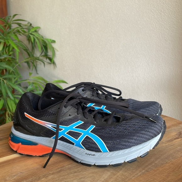 Asics Other - Asics Athletic Shoes Mens 8 Black Blue Orange GT-2000 9 Dynamic Duomax FlyteFoam